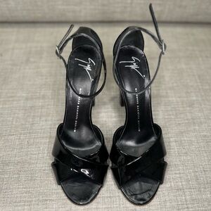 Giuseppe Zanotti Black Patent Leather Heels